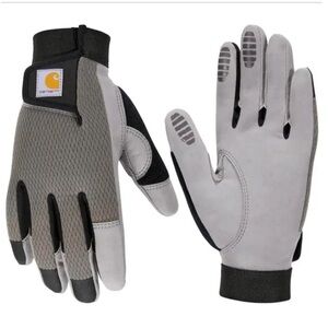 Carhartt Men's Gray and Black Performance Gloves